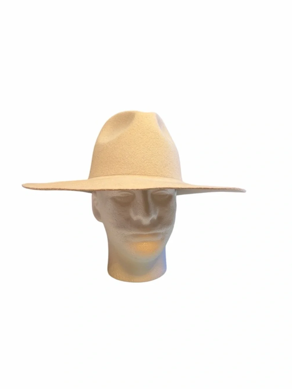 GIGI PIP Women’s Wide Brim Fedora Hat - 100% Australian Wool - Beige